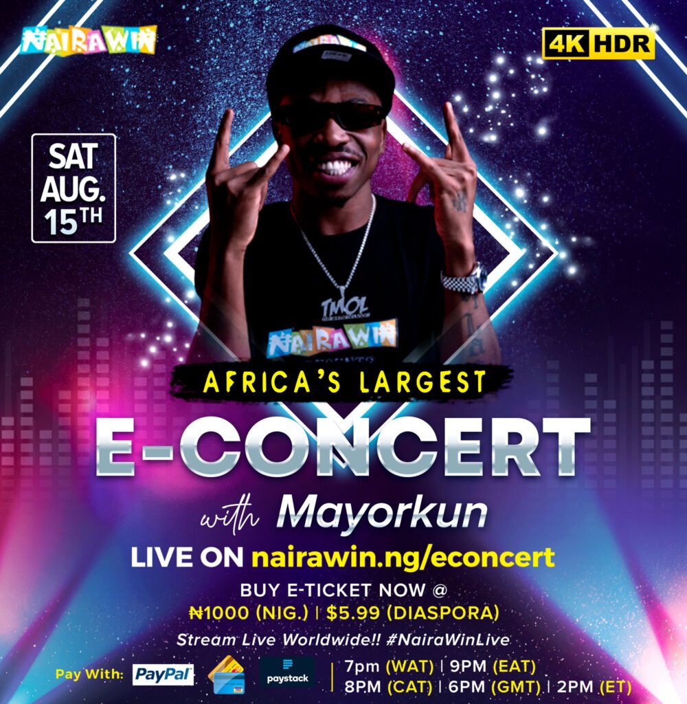 Davido, Tiwa Savage, Naira Marley and Mayorkun to perform in 4KHD | NairaWin Live | The Africa’s largest E-concert