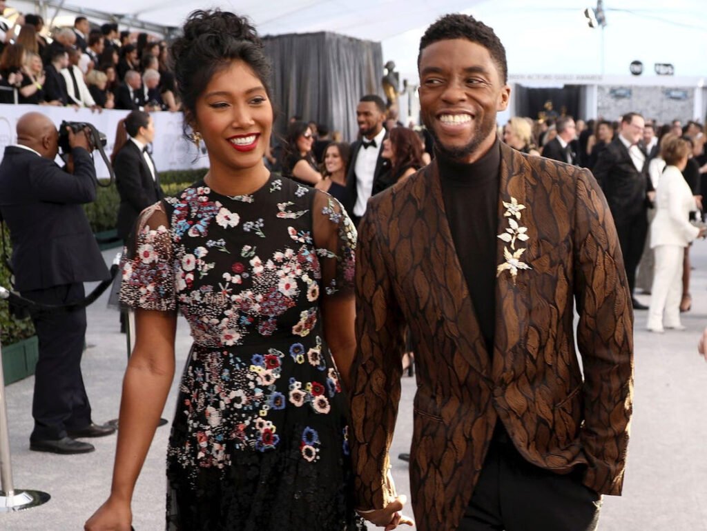 Chadwick Boseman and his wife
