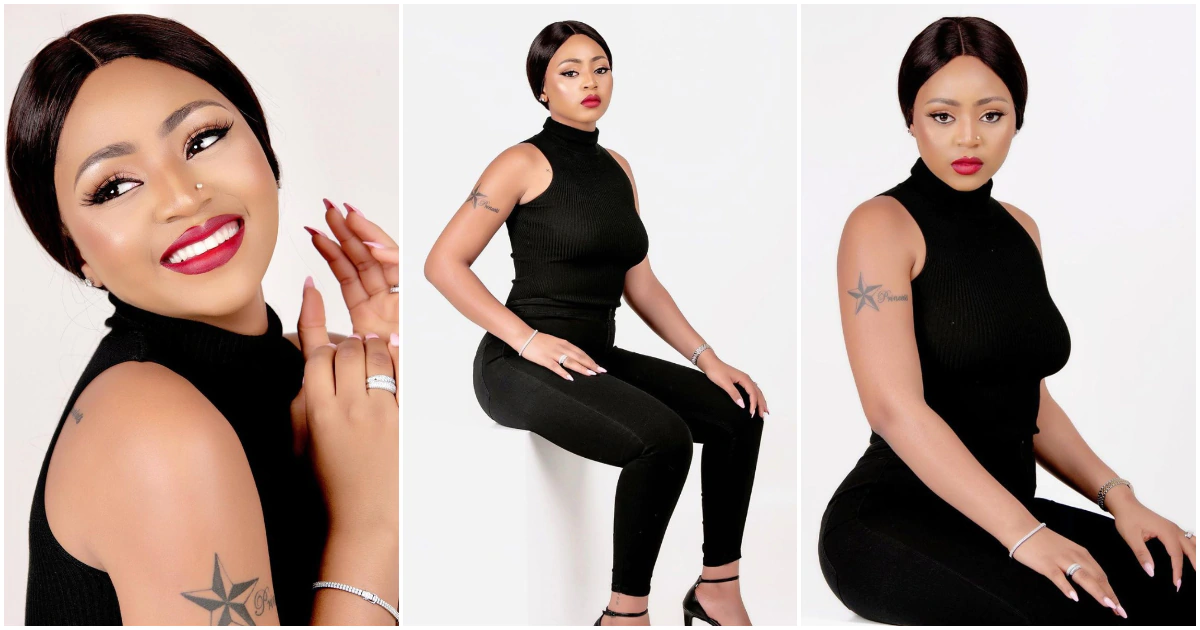 Regina Daniels gets fans talking with beautiful postpartum photos