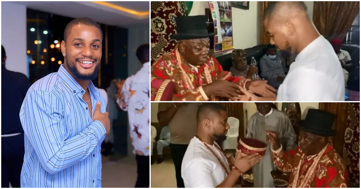 Actor Alexx Ekubo honoured with chieftaincy title in Imo state (video)