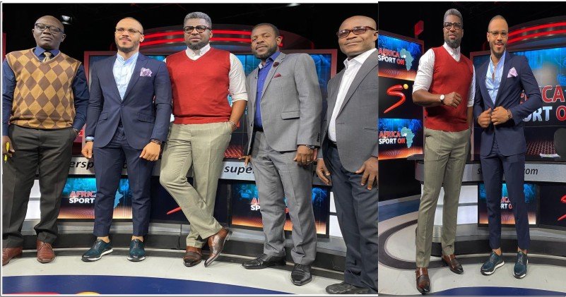 BBNaija star Ozo makes first Appearance on Super Sports channel (photos, video)