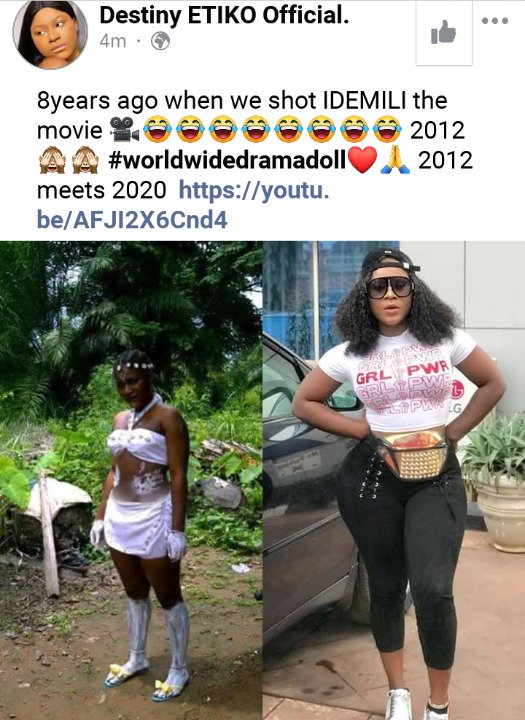 Check Out What Fans Noticed About Destiny Etiko's Hips After She Shared This Photo