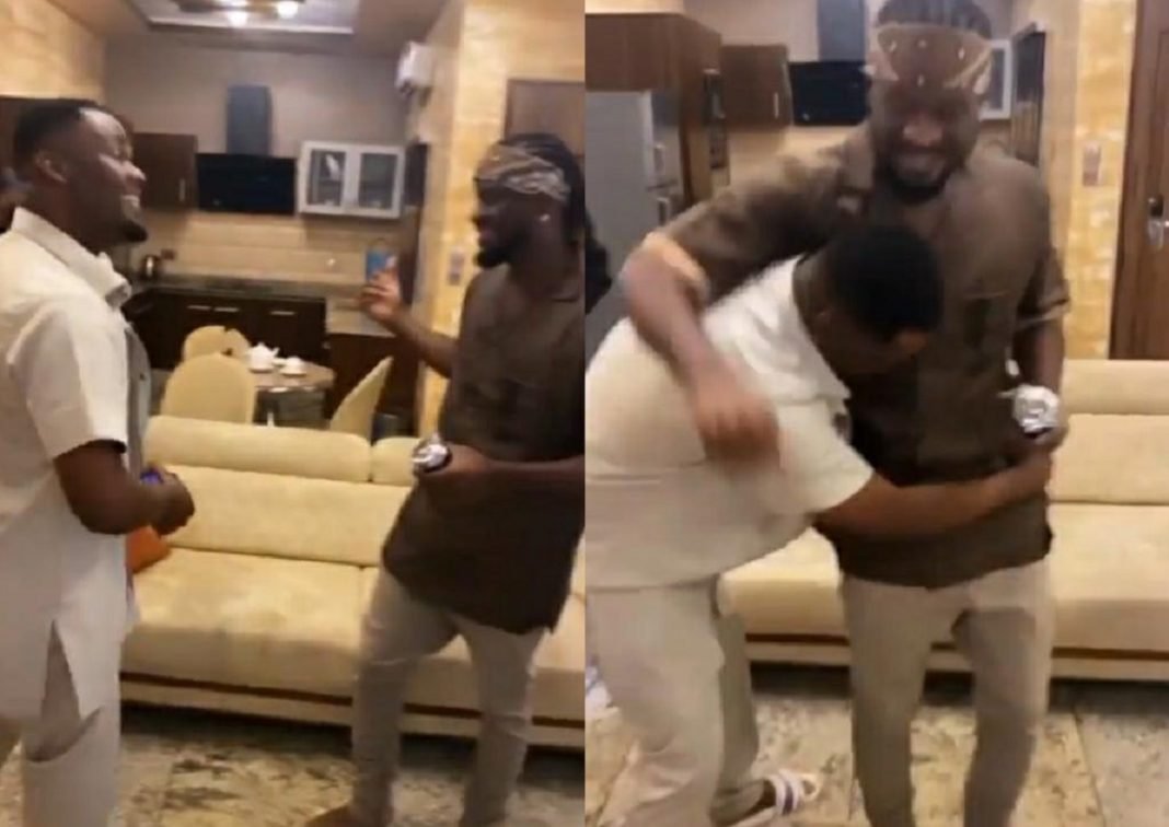 Zubby Michael Overwhelmed With Rudeboy’s Surprise Visit To His House (Video)