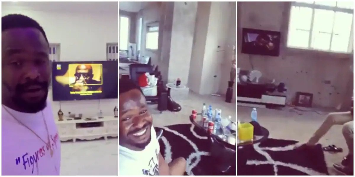 Before And After Of Zubby Michael's Sitting Room In His Palatial Mansion(Videos)