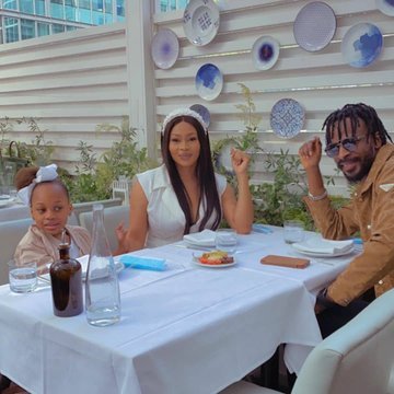 6 Fun Photos Of Singer 9ice, Wife And Daughter Holidaying In Dubai