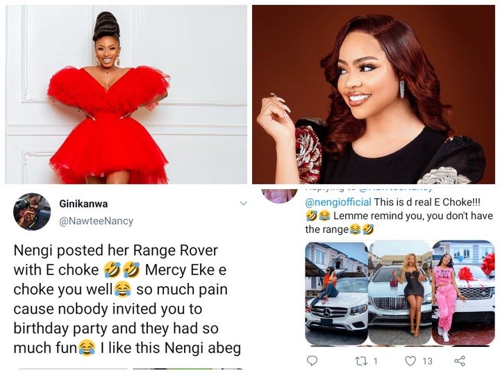 Bbnaija Nengi and Mercy Eke fans are fighting on Twitter? Here is the Reason