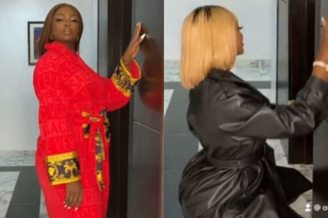 BBNaija: Ka3na Drops Her #BussIt Challenge Video In Expensive Versace Coat