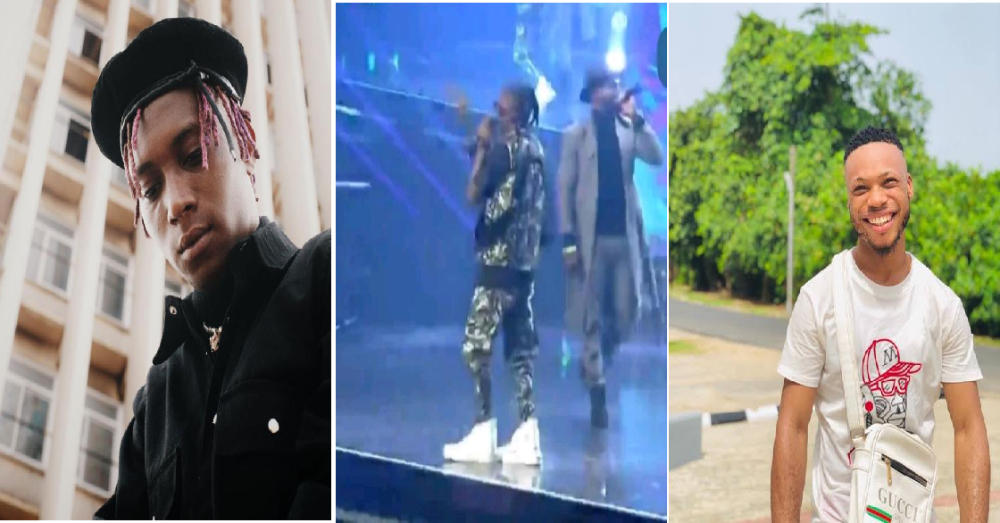 Bella Shmurda And PocoLee Drag Laycon Over His Oversized Shoe (Video)