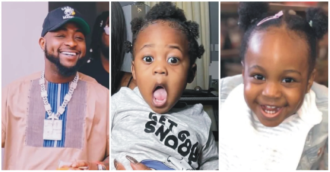 Reactions To Resemblance Between 2 Of Davido’s Kids Ifeanyi And Hailey From Different Mothers