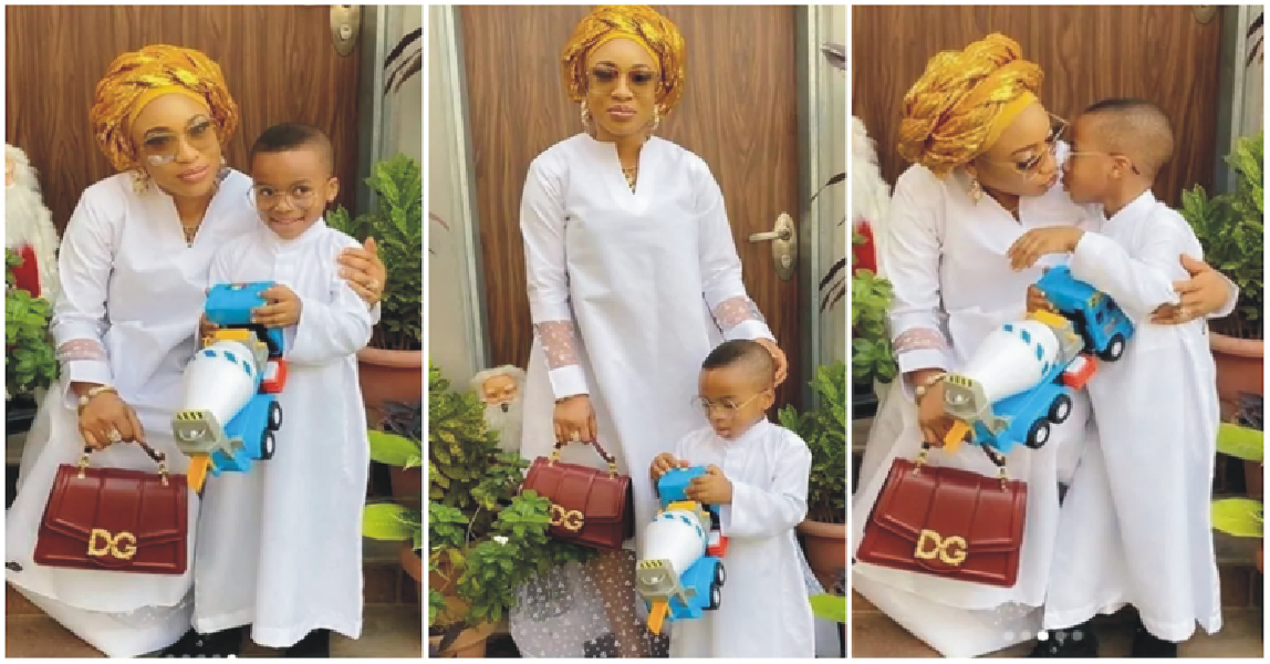 Tonto Dikeh Gifts Son Real-Life Star As Birthday Gift