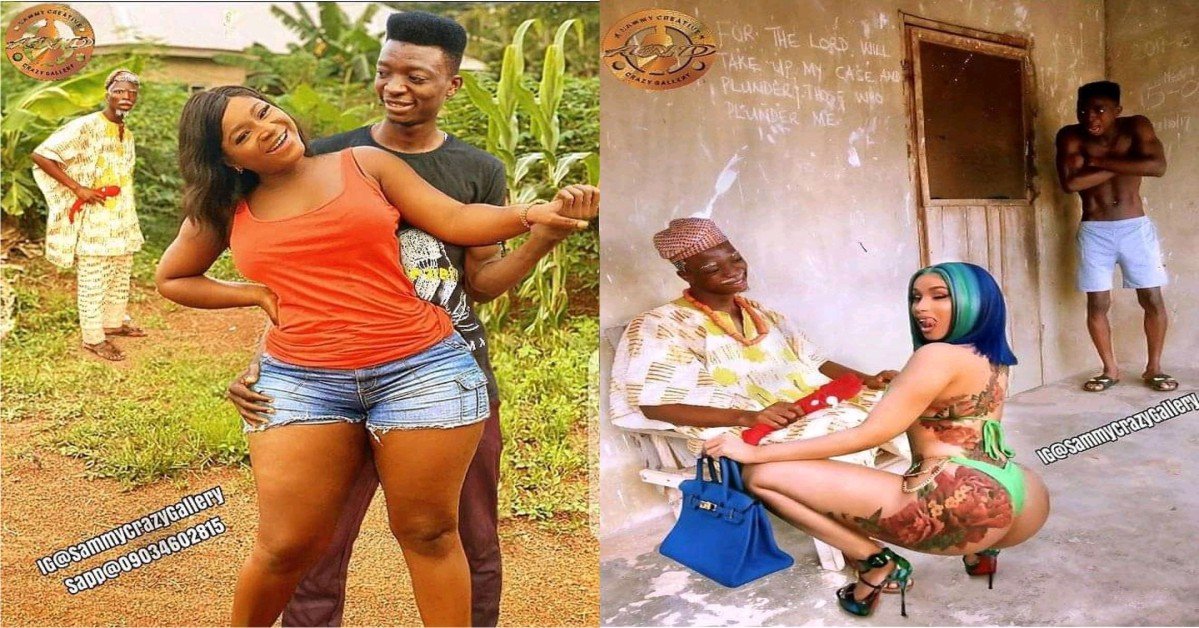 See What Sammycrazy Did to Photos of Candi B, Destiny Etiko and the rest (Photos)