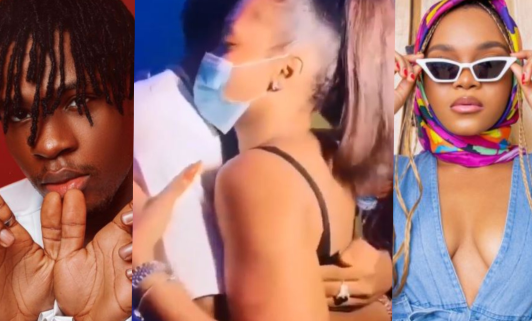 ‘Forget Lilo, She Too Like Man Body’ Fans React As She Gets Cozy With Joeboy During His Album Listening Party (Video)