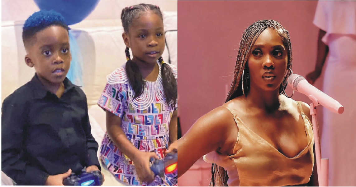 Davido's Daughter Imade And Jamil Render Lovely Birthday Song For Singer Tiwa Savage At 41