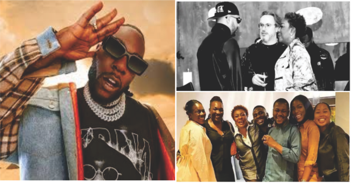 Burna Boy Shares Photos Of His Team Members, Says 90% Are Female(they run the world tbh)