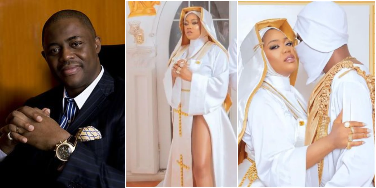 Disrespectful, Tasteless, Tactless,This Is Not Art, It Is Ghetto Rubbish: Femi Fani-Kayode Slams Toyin Lawani Over Her Racy Nun Outfit