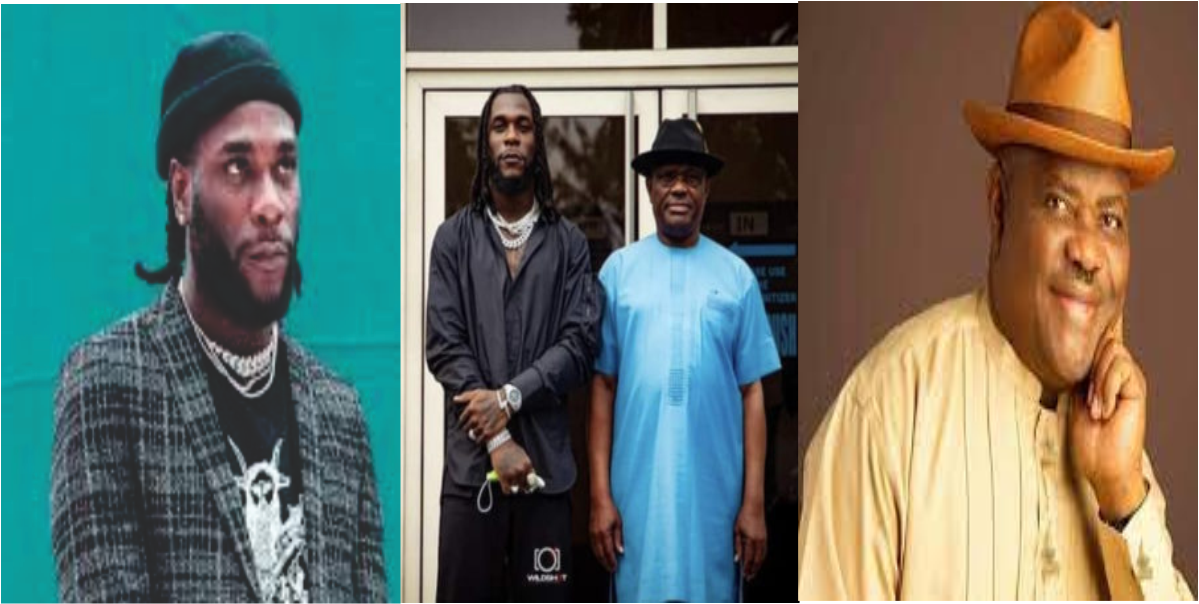 Governor Wike Gifts Burna Boy Land And Money To build On It