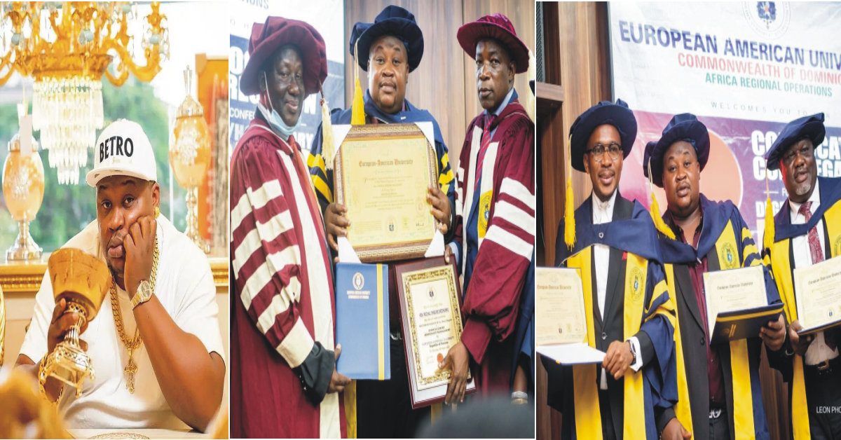 “Na Mumu Dey Do Thesis For 4 Years” – Reactions As Cubana Chief Priest Acquired Doctorate Degree