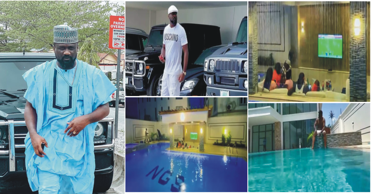 Jude Okoye Flaunts His Massive Swimming Pool, Expensive Cars, As He Celebrate His Birthday