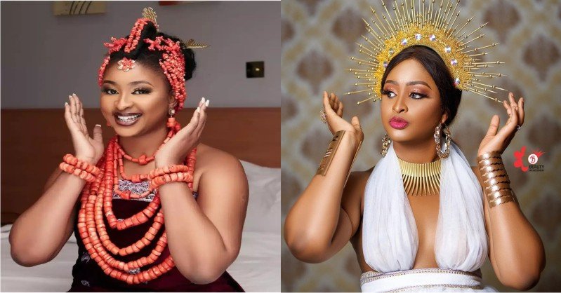 Reactions As Actress Etinosa Idemudia - Says 'No Man, Except Her Father, Is Responsible For Her Success'