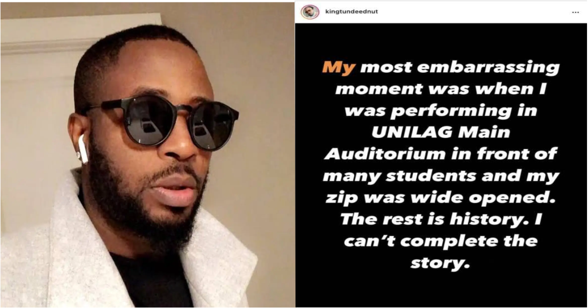 “My Jingle Bell Was Dangling And They Were Looking” – Tunde Ednut Narrates Most Embarrassing Moment