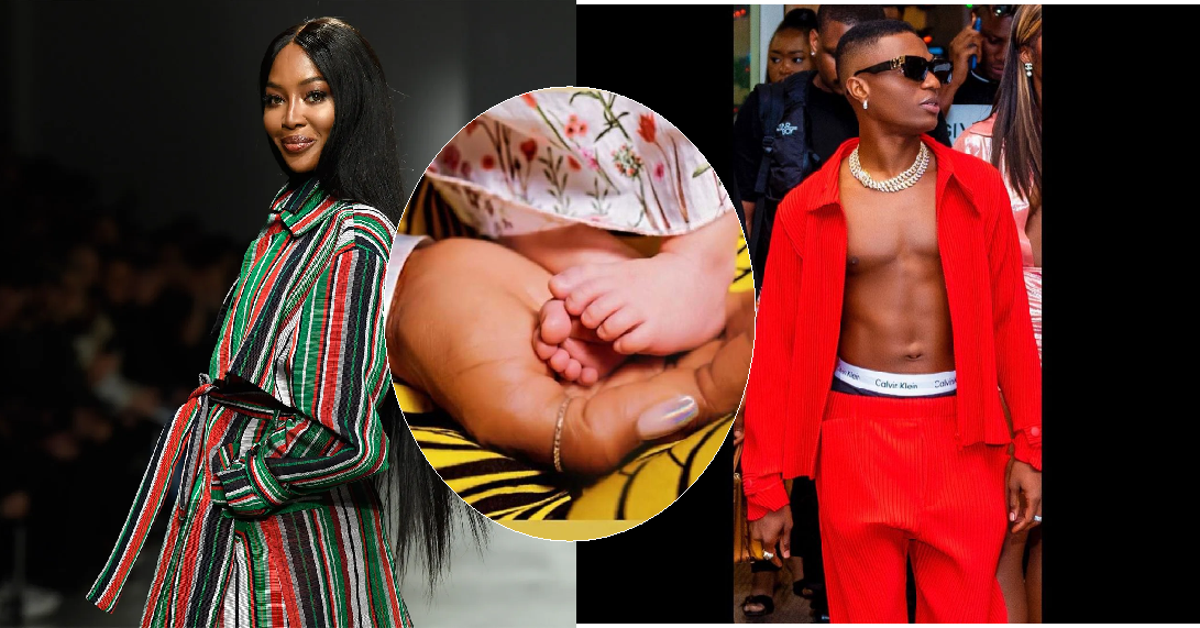 “Wizkid has done it again” – Nigerians React As Naomi Campbell Welcomes First Child