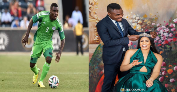 "It’s Not A Ride In The Park" - Wife Of Footballer Emmanuel Emenike Says, As She And Her Husband Celebrate 4th Wedding Anniversary