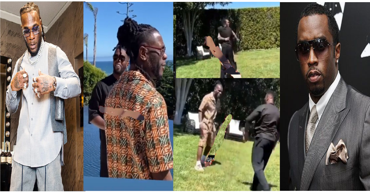 Emotional Moment: Burna Boy And Diddy Finally Reunites After A Long Time(VIDEO)