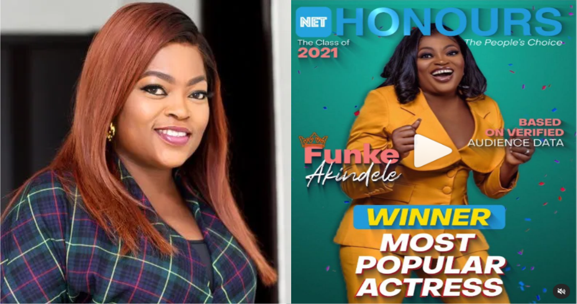 Net Honours 2021: Funke Akindele Named 'Most Popular Actress'