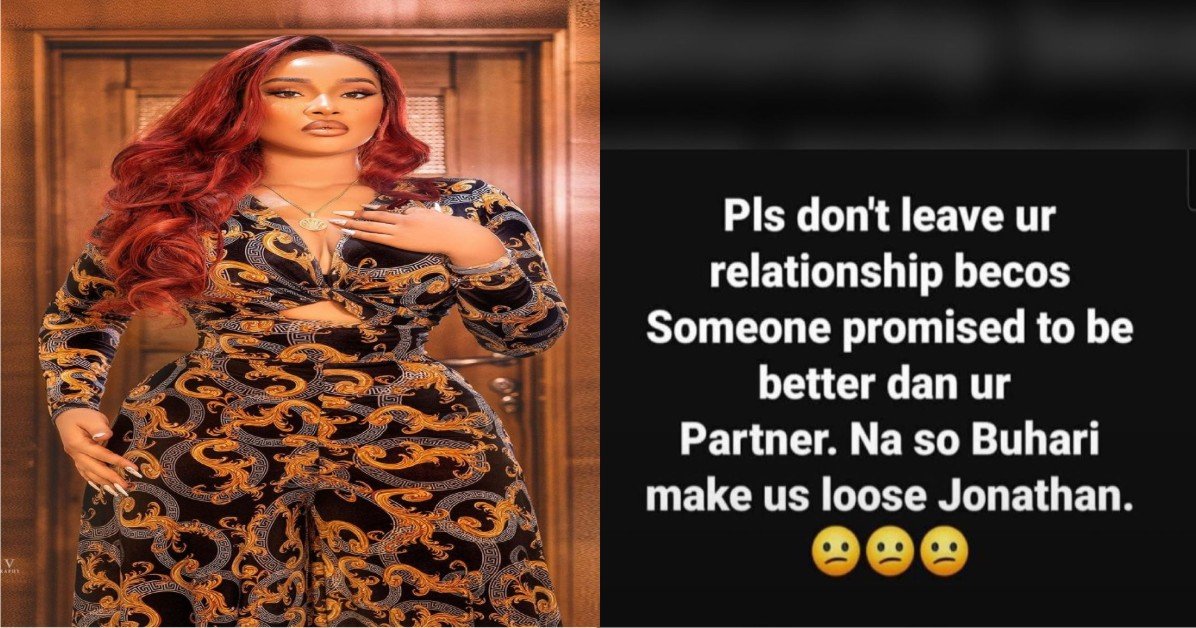 Onyii Alex gives Relationship Advice using Buhari and Goodluck Jonathan as Comparison - Read