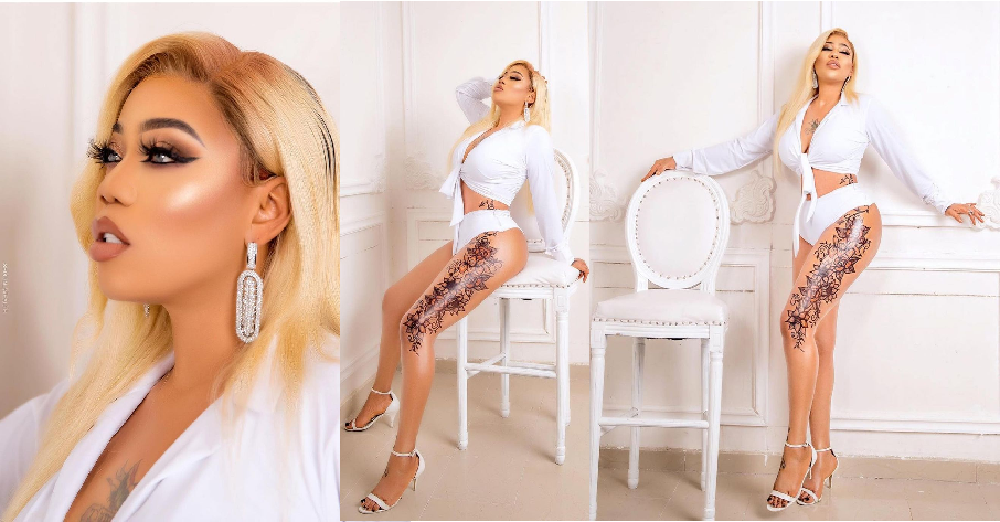 Toyin Lawani Flaunts Her Massive Tattoo In A Stunning Photos