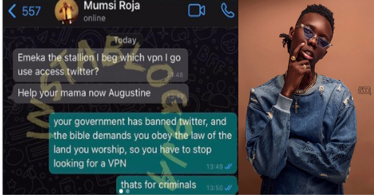Rapper, BlaqBonez Biblically Replays His Mum After She Asked Him For VPN To Access Twitter