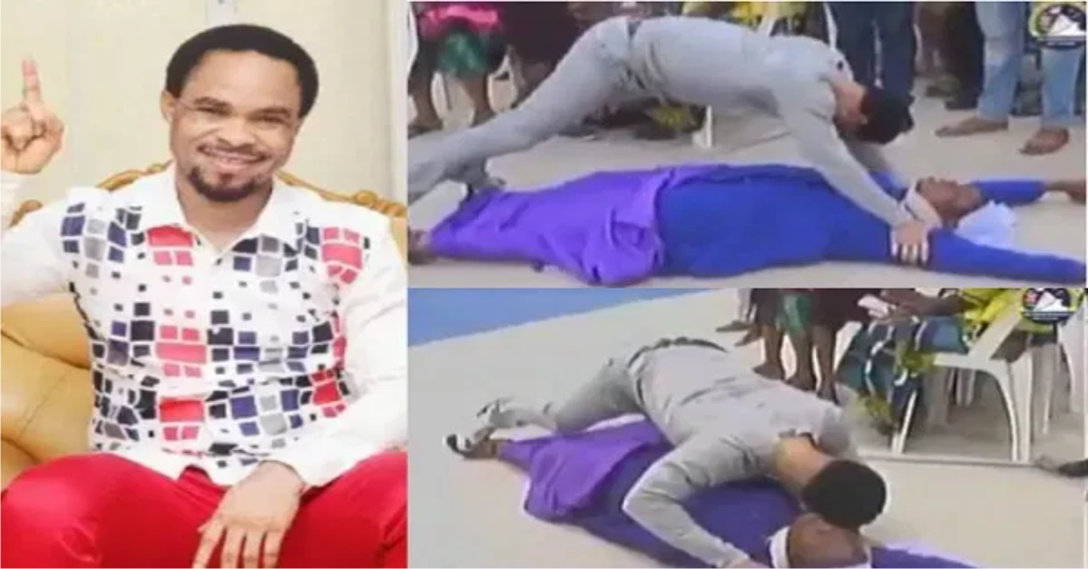 See What "Indabosk" Did During A Deliverance That Attracted Reactions From Nigerians(VIDEO)