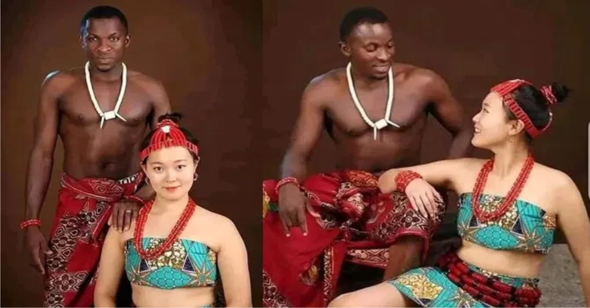 Man Breaks The Internet As He Shares Pre-Wedding Photos Of Himself And His Korean Fiancée(Photos)