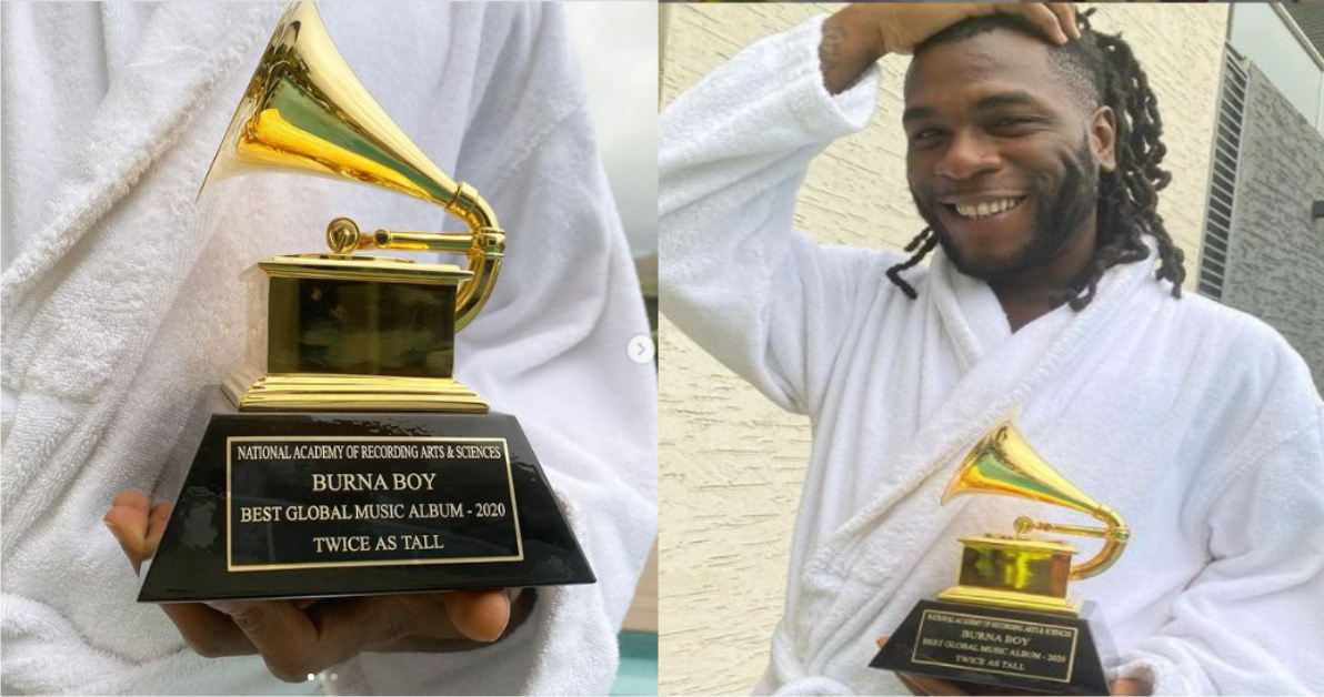 "African Giant", Burna Boy Flaunts His 'Grammy Plague' (Video)