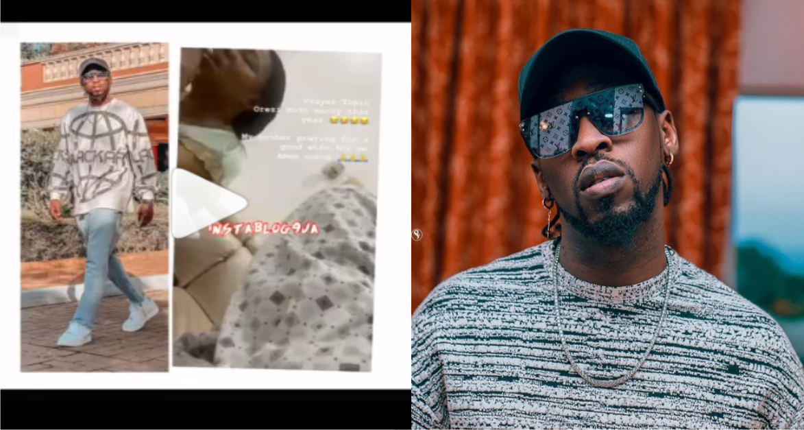 Orezi’s Mum, Tables His Singleness To God In Prayer [VIDEO]