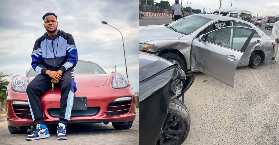 Zfancy Glorifies God After Narrowly Escapes Car Accident (Video)