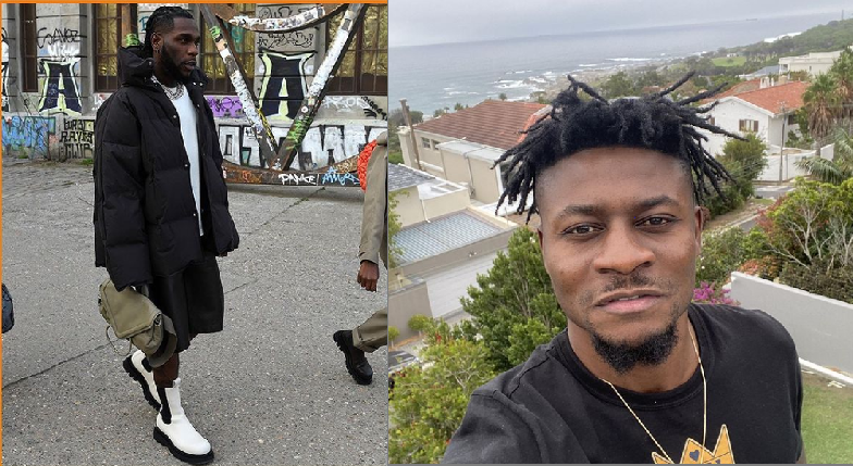 Obafemi Martins Boys Allegedly Landed Dirty Slaps On Burna boy’s Face At A Club In Lagos