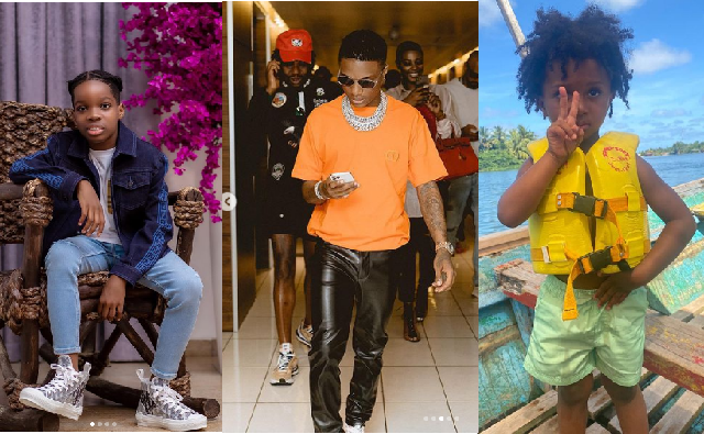 Wizkid's Sons, Tife And Zion Celebrates Their Father As Turns 31