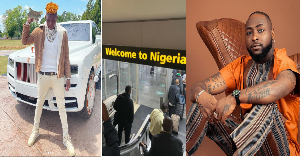 American Rapper, Yung Bleu Arrives In Nigeria - Sparks Reaction From Davido