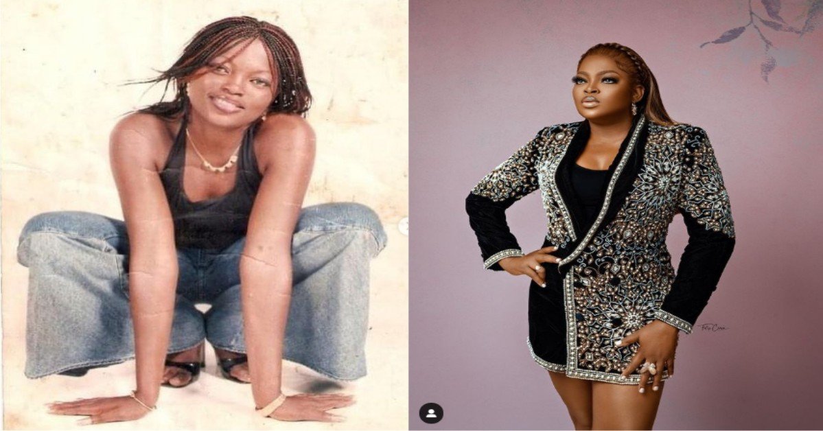 “If You Laugh!!!” – Funke Akindele Shares Throwback Photos(SEE)
