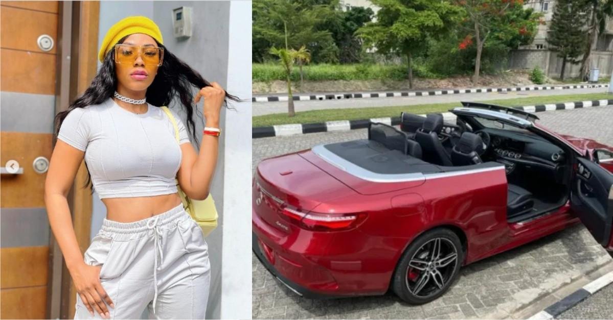 Mercy Eke Splashes Millions On New Mercedes Benz Convertible(Video)