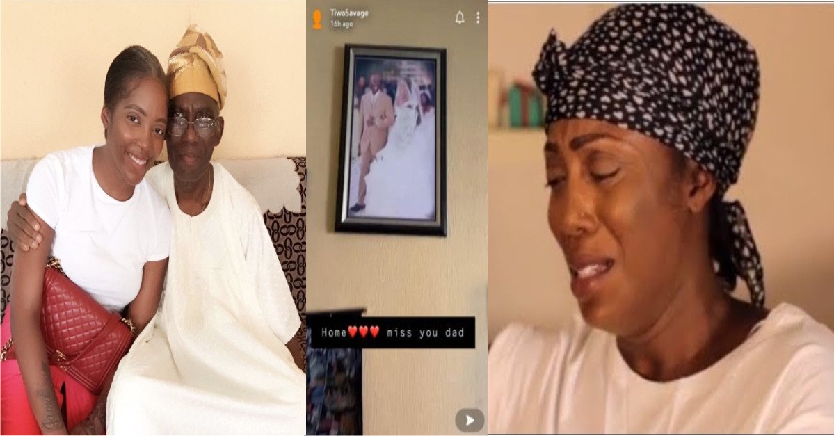 So Sad! Tiwa Savage Visits Her Late Father’s House(VIDEO)