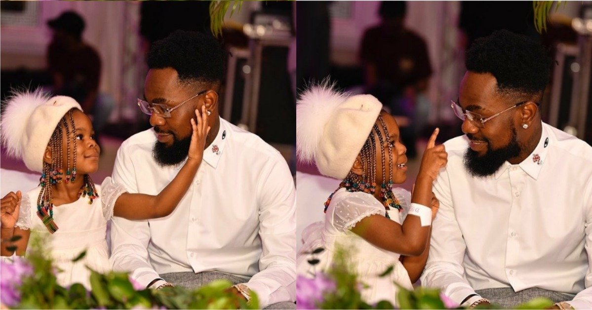 Adorable Photos Of Singer, Patoranking And His Daughter, Wilmer