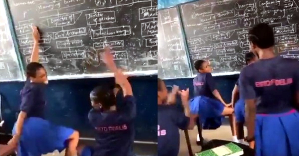 VIDEO: Reactions as Students of a Missionary School are seen Tw3rking in the Classroom