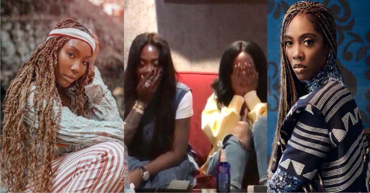 VIDEO: Emotional Moment Brandy Cries Uncontrollably After Recording Her Verse On Tiwa's "Somebody's Son"