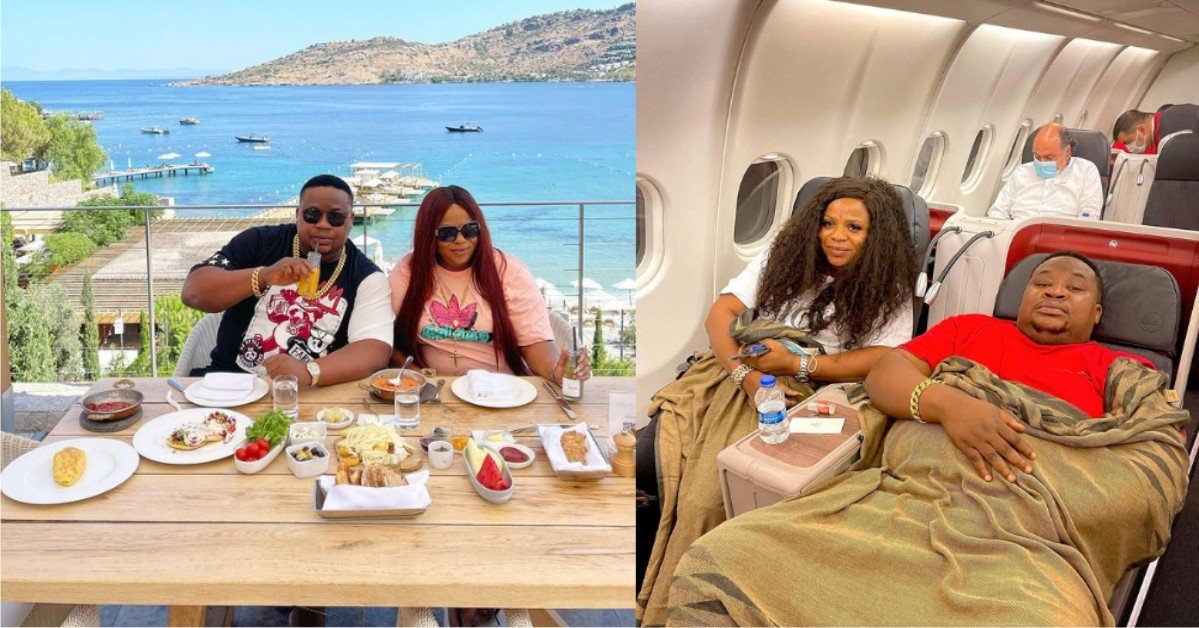 “Lovemaking is not just done on your matrimonial bed” – Cubana Chief Priest Says As He Flaunts His Wife