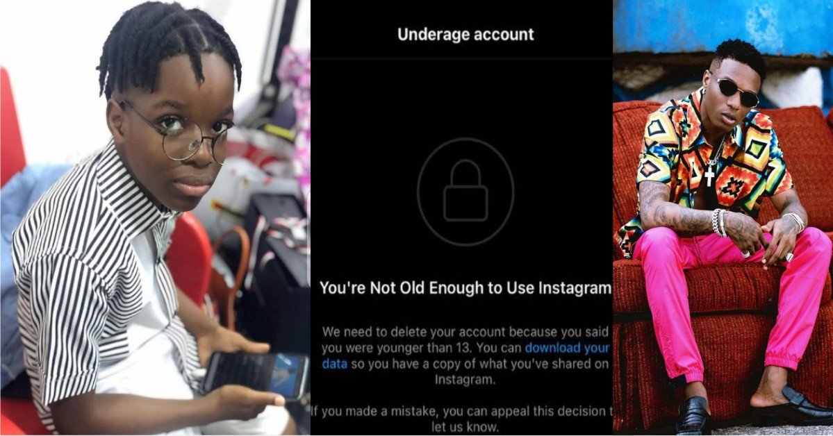 IG Deletes Wizkid’s Son Boluwatife’s Account - Says "His Not Old Enough To Use Instagram"