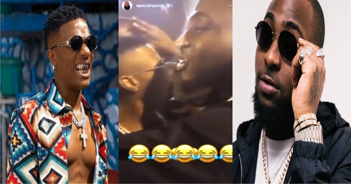Whao! Is this happening, as Bigwiz was captured exchanging Presantries with Davido at the Airport