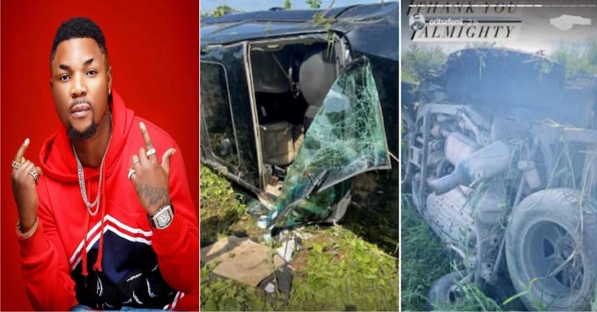 Nigerian Singer Oritsefemi Involved in A Car Accident in Ogun State - Hospitalised