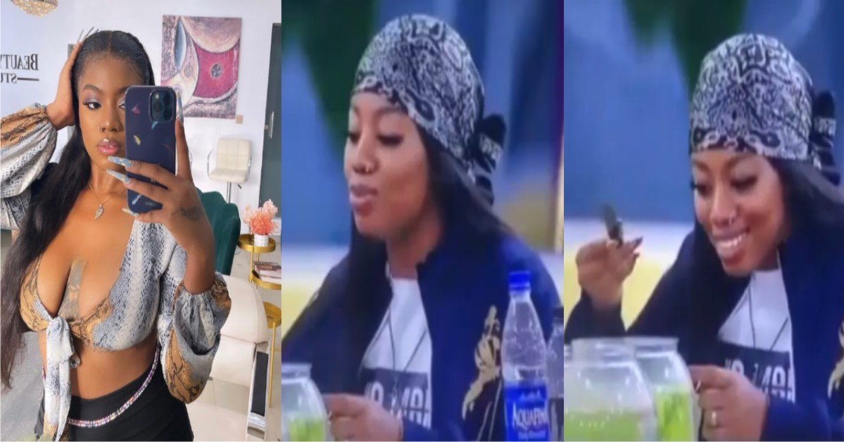 #BBNaija 2021 VIDEO: Hilarious Moment Angel Warned Her Pet Fish Not To Die